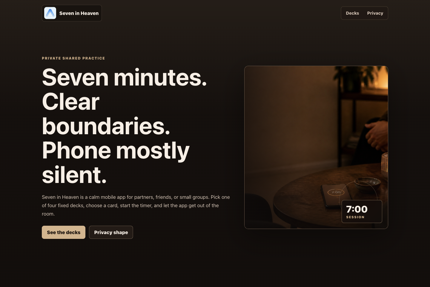 Screenshot of Seven in Heaven